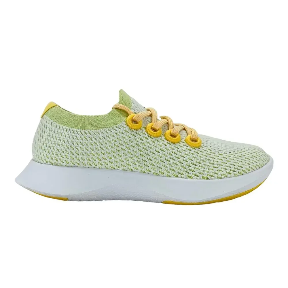 Allbirds Tree Dashers TD Wn Running Shoes/Sneakers Sz 7 Green/Yellow Sustainable